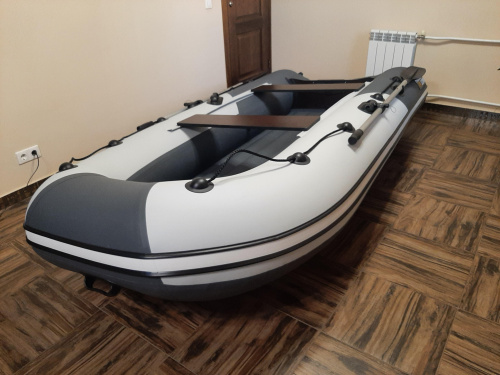 Лодка Ривьера Компакт 3200 НДНД св-серый/графит фото 4